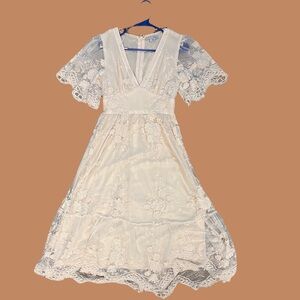 Baltic Born Cream Lace Dress